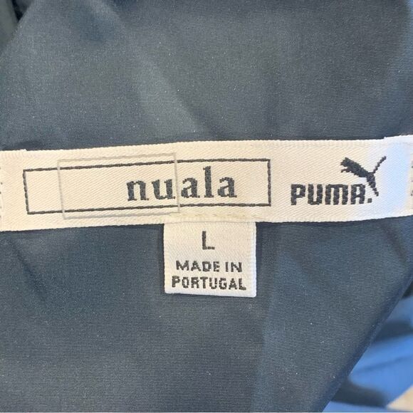 Nuala x Puma Lightweight Raincoat Trench Coat Blue Size Large - Picture 9 of 13